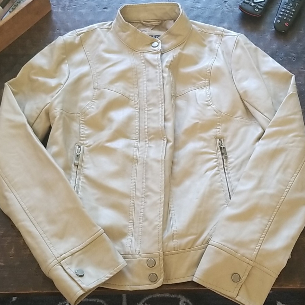 Faux leather jacket